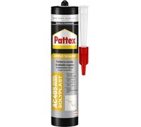 Pattex AC 405 Acril Muro Silicone bianco per applicazioni su muri, Adesivo muro elastico e verniciabile, Funziona come uno stucco per muro per il risanamento di crepe e fessure, 1 x 300 ml