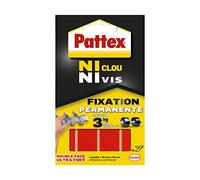 Pattex - Adesivi, 10 pastiglie, per fissaggio definitivo, double face, "senza chiodi e senza viti", Ultra resistente, 20 mm x 40 mm