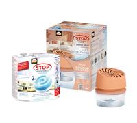 Pattex AERO 360° Deumidificatore compatto Peach Colour Collection e 3 ricariche da 450 g, riduce l'umidità e i cattivi odori, dispositivo incl. 3 ricariche