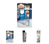 Pattex Bagni Cucine Original Silicone Bianco Sigillante, Silicone Cucina e Bagno Resistente alla Muffa, Silicone Sigillante Impermeabile, Tubo da 50 ml