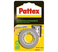 Pattex Biadesivo Soffice Extraforte, Superpotetente, Per Incollaggi Verticali di qualsiasi Materiale, Piastrelle, Plastica, Legno, Per Riparazioni, Per Accessori in Bagno e Cucina, 19mmx1,5m