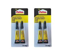 Pattex - Colla istantanea di alta qualità e adesivo versatile per collegamenti veloci e forti, super adesivo, 2 x 3 g (2)