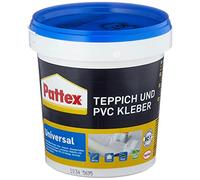 Pattex Colla per tappeti e PVC, colla a dispersione senza solventi, ideale per incollare rivestimenti in PVC in diverse forme o tappeti con retro in tessuto non tessuto, 1 x 1 kg