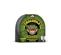 Pattex Crocodile Power Tape, Potente Nastro Telato 2 Volte Più Spesso, Nastro Extra Forte Grigio per Riparazioni, Nastro Adesivo per Molti Materiali, 30 m x 50 mm