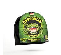 Pattex Crocodile Power Tape, Potente nastro adesivo telato 2 volte più spesso, Nastro extra forte nero per riparazioni, Nastro adesivo per molti materiali, 30m x 50 mm