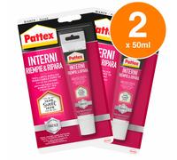 Pattex Interni Riempe e Ripara Sigillante Acrilico Verniciabile Facile Duraturo
