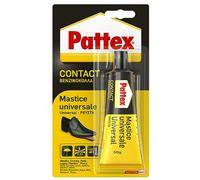 Pattex Mastice Universale, Adesivo a Contatto Universale, Forte Presa Iniziale, Per Incollaggio Di Gomma, Cuoio, Moquettes, Feltro, Sughero Rapido, Non Macchia, blister 50g