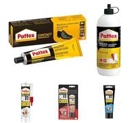 Pattex Mastice Universale, Adesivo a Contatto Universale, Forte Presa Iniziale, Per Incollaggio Di Gomma, Cuoio, Moquettes, Feltro, Sughero Rapido, Non Macchia, 125g