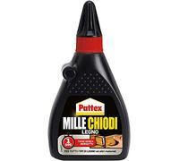 Pattex Millechiodi Legno, Colla trasparente con presa immediata, 100 g | Ideale per legno e altri materiali, Applicabile in verticale, Senza morsetti, Per riparazioni durature
