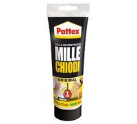 Pattex. Millechiodi Original Da 250 Grammi adatto per Incollare Legno, Piastrelle, Metallo, Pietra, Plastica Grazie Alla Speciale Formula A Presa Immediata.