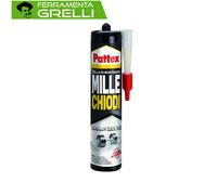 PATTEX MILLECHIODI TRASPARENTE IN CARTUCCIA PER INTERNI • gr 310