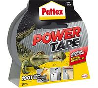 Pattex - Nastro adesivo per riparazioni, Power Tape, colore: Grigio, con astuccio, lunghezza 10 metri