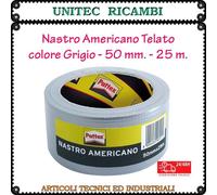Pattex nastro americano adesivo telato grigio banda 50mm. rotolo 25 metri