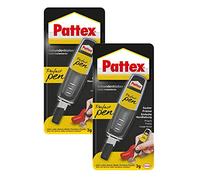 Pattex Perfect Pen, colla istantanea extra forte e precisa per dosare precisamente, Super colla per materiali come legno, gomma e porcellana, 2 x 3g, Nero, 1