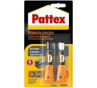 PATTEX POWER EPOXY ACCIAIO LIQUIDO COLLA ADESIVO BICOMPONENTE 30 GR