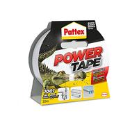 Pattex Power Tape, Nastro Telato Americano, Nastro Isolante Extra Forte per Carichi Pesanti, Per Tutti i Materiali, Impermeabile, Universale, Per Riparazioni, Fissaggio, Imballaggio, Bianco, 48mmx10m