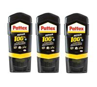 Pattex Repair 100% colla per uso interno ed esterno, adesivo per riparazione di vari materiali, 3 x 50 g