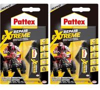 Pattex Repair Extreme Colla universale, Colla trasparente multimateriale per interni ed esterni, Colla impermeabile e resistente ad alte temperature, 1 x 8g (Confezione da 2)