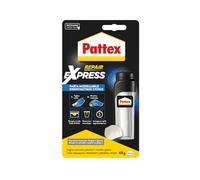 Pattex Riparatutto Express Aquastop, Colla epossidica bicomponente, 48 g | Impermeabile, Modellabile, Indurimento rapido in 15 min, Adatta per legno, metallo, pietra, ceramica, vetro, cemento