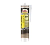 Pattex Sigillante Acrilico Legno&Parquet, Silicone per Legno, Ottimo per Sigillatura di Legno, Parquet, Armadi, Infissi, Zoccolini, Verniciabile, Colore Rovere Scuro, Cartuccia da 280 ml