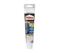 PATTEX Sigillante Bianco Bagni&Cucine 3x Protection, Silicone Bianco per Bagno Antimuffa, Silicone Bianco Impermeabile, Flessibile e a Lunga Durata, 1 Tubo da 50 ml