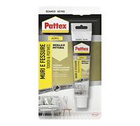 Pattex Sigillante Bianco Muri e Fessure, Acrilico, Verniciabile, per Facciate, Giunti, Fessure, Inodore, Uso Interno, Senza Solventi, Tubo da 50 ml