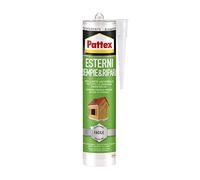 Pattex Sigillanti Light Esterni Riempie&Ripara, Sigillante universale acetico, Sigillante esterno trasparente, Sigillante impermeabile per interni ed esterni, 1x280ml cartuccia