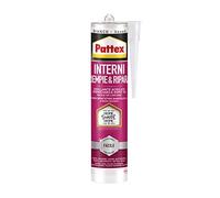 Pattex Sigillanti Light Interni Riempie&Ripara, Sigillante acrilico interni, Sigillante bianco verniciabile e inodore, Sigillante finestre e fessure, 1x280ml cartuccia