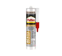 Pattex Sigillante Multiuso Acrilico AC411, Silicone per Legno, Ottimo per Sigillatura di Legno, Parquet, Armadi, Infissi, Zoccolini, Verniciabile, Colore Mogano, Cartuccia da 300 ml