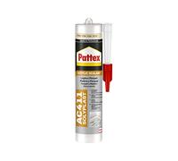 Pattex Sigillante Multiuso Acrilico AC411, Silicone per Legno, per Sigillatura di Legno, Parquet, Armadi, Infissi, Zoccolini, Verniciabile, Colore Pino, Cartuccia da 300 ml
