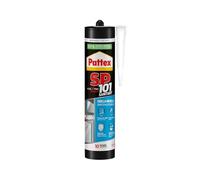 Pattex Sigillante Polimerico SP101 Sanitary, Sigilla e Incolla, per Bagni e Sanitari, Aderisce su Superfici Umide, Resiste ai Raggi UV e Intemperie, Sigillante Bianco, Cartuccia da 280 ml