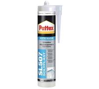 Pattex Sigillante Silicone Acetico Cristallino SL 507, Trasparente, Invisibile, per Applicazioni Vetro su Vetro, Resistente Raggi UV, Elevata Adesione, Trasparenza ed Elasticità, 300 ml