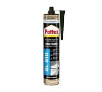 Pattex Sigillante Silicone Acetico Multiuso SL 500, Antimuffa, Ideale per Sanitari, Docce, Cucine, Bagni, Piastrelle in Ceramiche, Serramenti, Installazioni Idrauliche, Cartuccia da 300 ml