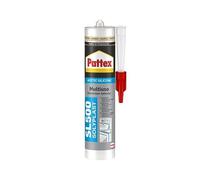 Pattex Sigillante Silicone Acetico Multiuso SL 500, Antimuffa, Ideale per Sanitari, Piastrelle in Ceramiche, Serramenti, Installazioni Idrauliche, Sigillante Avorio RAL 1013, Cartuccia da 300 ml