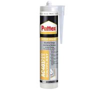 Pattex Sigillante Silicone Acrilico AC 401 Flexo Pac, per Giunti e Crepe, Davanzali, Porte, Battiscopa, Indore, Sigillature per Interni ed Esterni, Sigillante Bianco, Cartuccia da 300ml