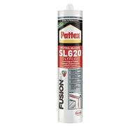 Pattex Sigillante Silicone SL 620 Serramenti ed Edilizia, Resiste alle Muffe, agli Agenti Atmosferici, ad Acidi e Basi Diluiti, ai Raggi UV, Certificato ISO 11600, Grigio RAL 7004, Cartuccia da 300ml