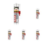 Pattex Sigillante Silicone SL618 Specchi, Elasticità, Elevata Adesione, Neutro, per Specchi, Vetri, Vetrate, Inodore, Senza Solventi, Alto Modulo, Sigillante Trasparente, Cartuccia da 300 ml