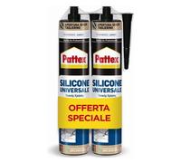 Pattex Silicone acetico Universale ( cartuccia Eco 280 ml (2pz) ) Trasparente