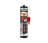 Pattex Sigillante Polimerico SP101, Sigilla e Incolla, Multimateriale, Elevate Prestazioni, Aderisce su Superfici Umide, Resiste ai Raggi UV, Per Specchi, Sigillante Nero, Cartuccia 280 ml