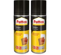 Pattex Spray Adesivo spray permanente, adesivo trasparente da 400 ml con elevata forza di adesione istantanea per incollaggi permanenti in ambienti interni. (Confezione da 2)