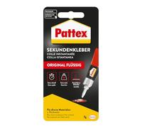 Pattex supercolla liquida, 3 g di supercolla lavabile in lavastoviglie per molte riparazioni istantanee, colla liquida incolore ad asciugatura rapida