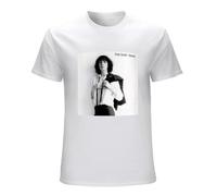 Patti Smith Horses T-Shirt - Because The Night New York City Punk Rock Poet T-Shirt WhiteM