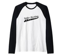 Pattinaggio a rotelle Atleta Pattini a rotelle Maglia con Maniche Raglan