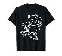 Pattinaggio a rotelle Skate Park Kawaii Cat Maglietta