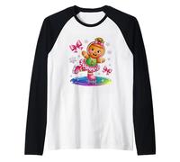 Pattinaggio sul Ghiaccio Gingerbread Rainbow Delight Maglia con Maniche Raglan