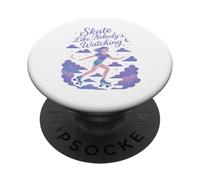 Pattinare come se nessuno guardasse il pattinaggio a rotelle PopSockets PopGrip Adesivo