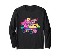 Pattinatore a rotelle per Ragazza a rotelle Carino colorato retrò Maglia a Manica