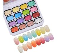 Patting Gels | For Nails 16-Color Highly-Pigmented Gradient