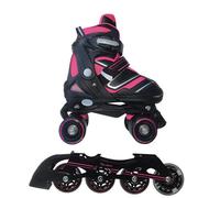 Pattini a rotelle trasformabili in pattini in linea 2in1 REVERSE fucsia misura L
