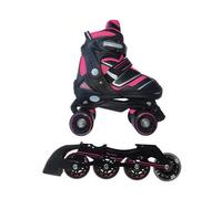 Pattini a rotelle trasformabili in pattini in linea 2in1 REVERSE fucsia misura M